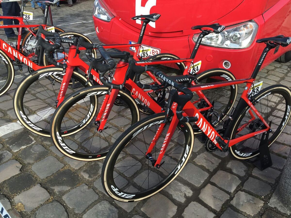 Katusha ride the Aeroad for Paris-Roubaix
