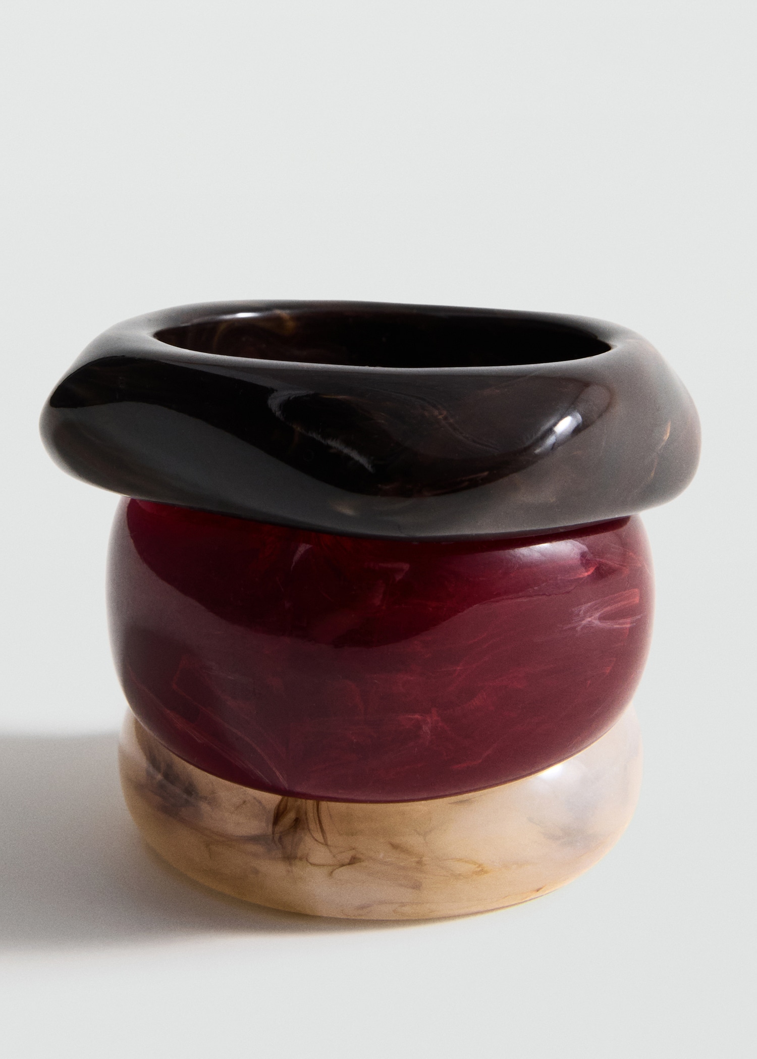 Set of 3 Combined Volume Maxi Bracelets - Women | Mango Usa