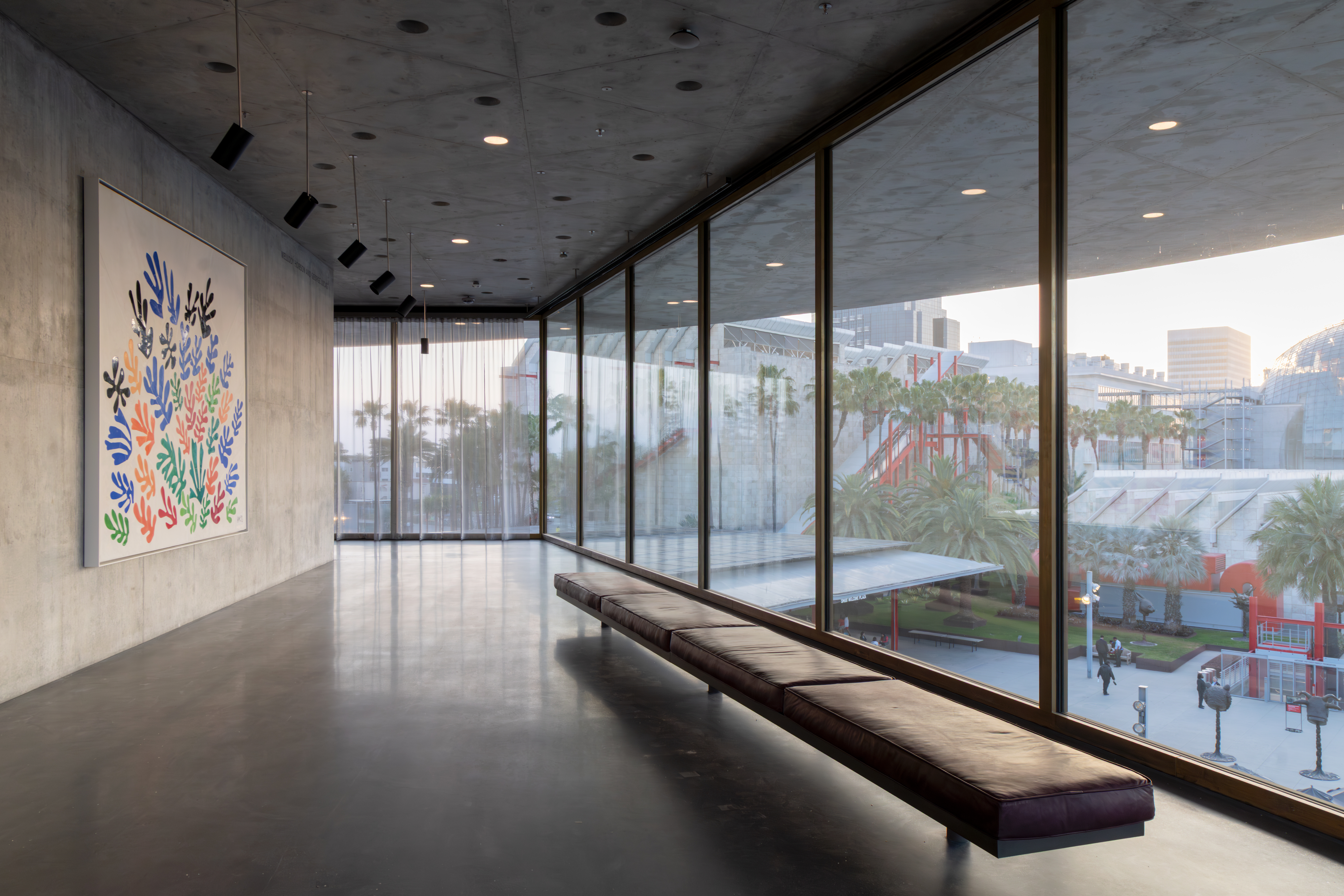 interior of gallery at David Geffen Galleries at LACMA