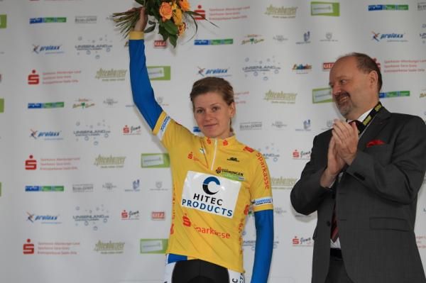 The race leader, Emma Johansson (Hitec Products)