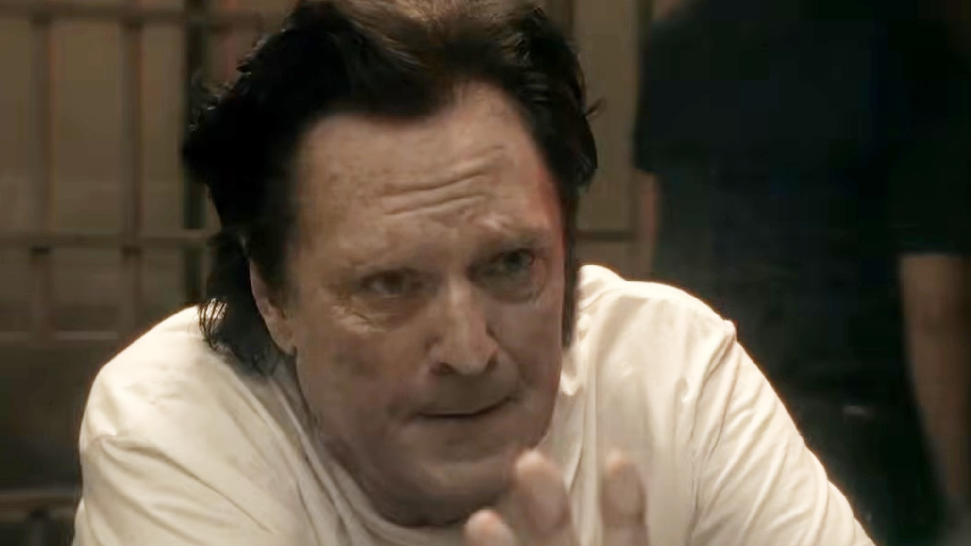 An emotional Michael Madsen in Legend of the White Dragon