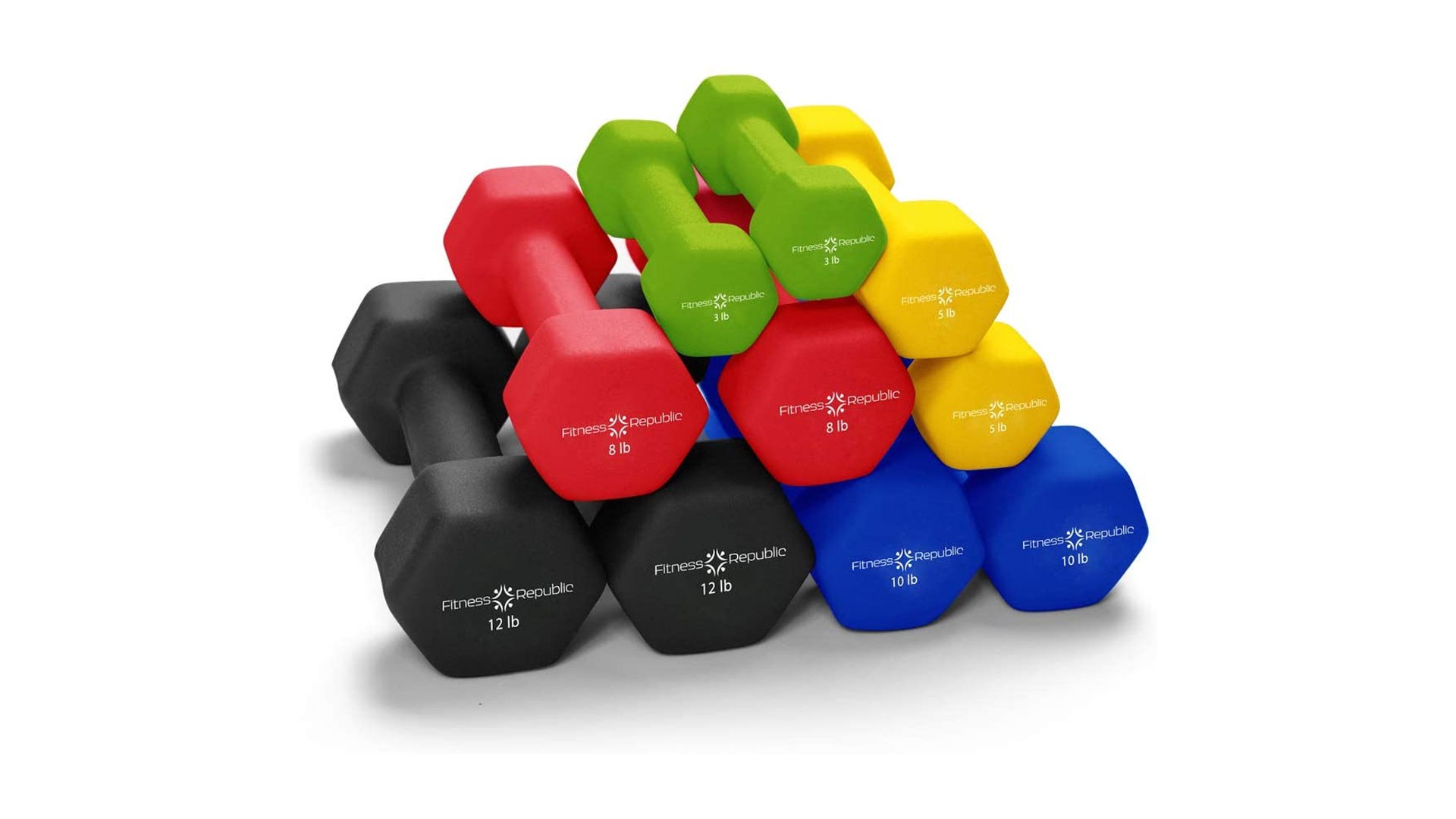 Home Hanteln Set Angebote: Fitness Republic Neopren Gewichte Hanteln Set