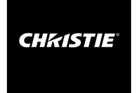 Christie logo white type on black background