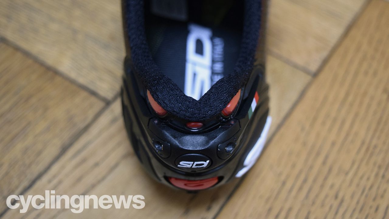 Sidi heel retention adjustment