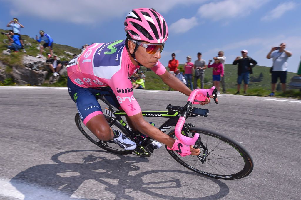 Quintana was in pink towards the end of the 2017 Giro but lost out to Tom Dumoulin