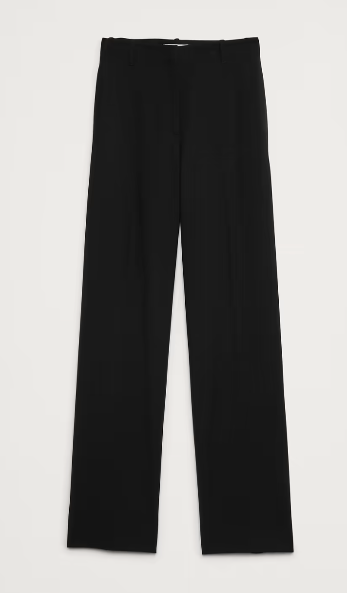 Banana Republic, Ultra High-Rise Modern Straight Italian Lightweight Wool Pant (Was $170)
