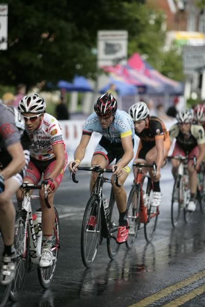 Racers battle wet roads at the Tour de Francis