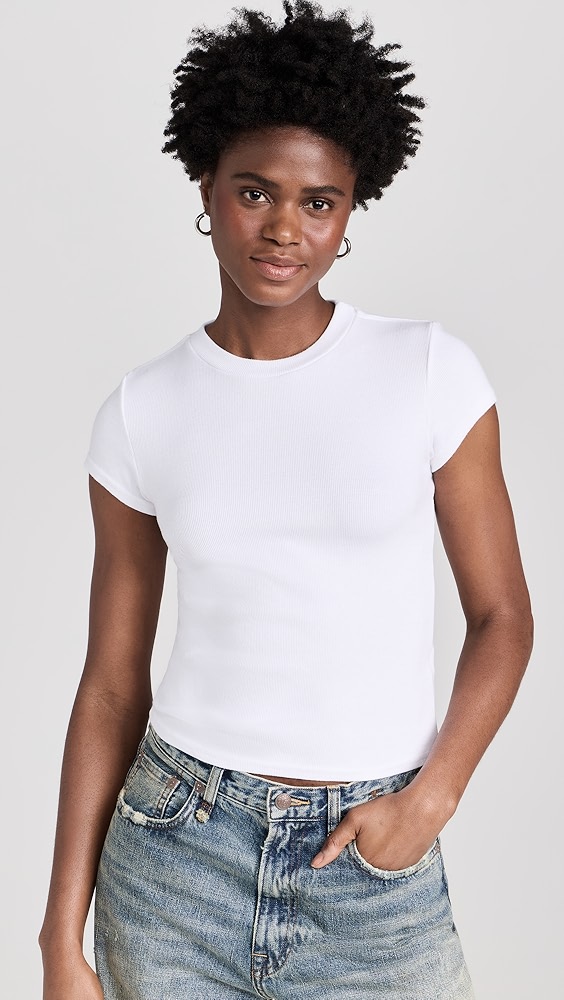 Perfectwhitetee Jude Ribbed Baby Tee