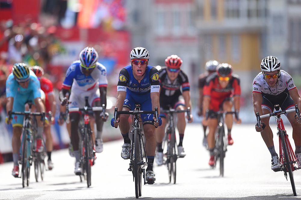 Gianni Meersman wins stage 5 at the Vuelta a Espana.