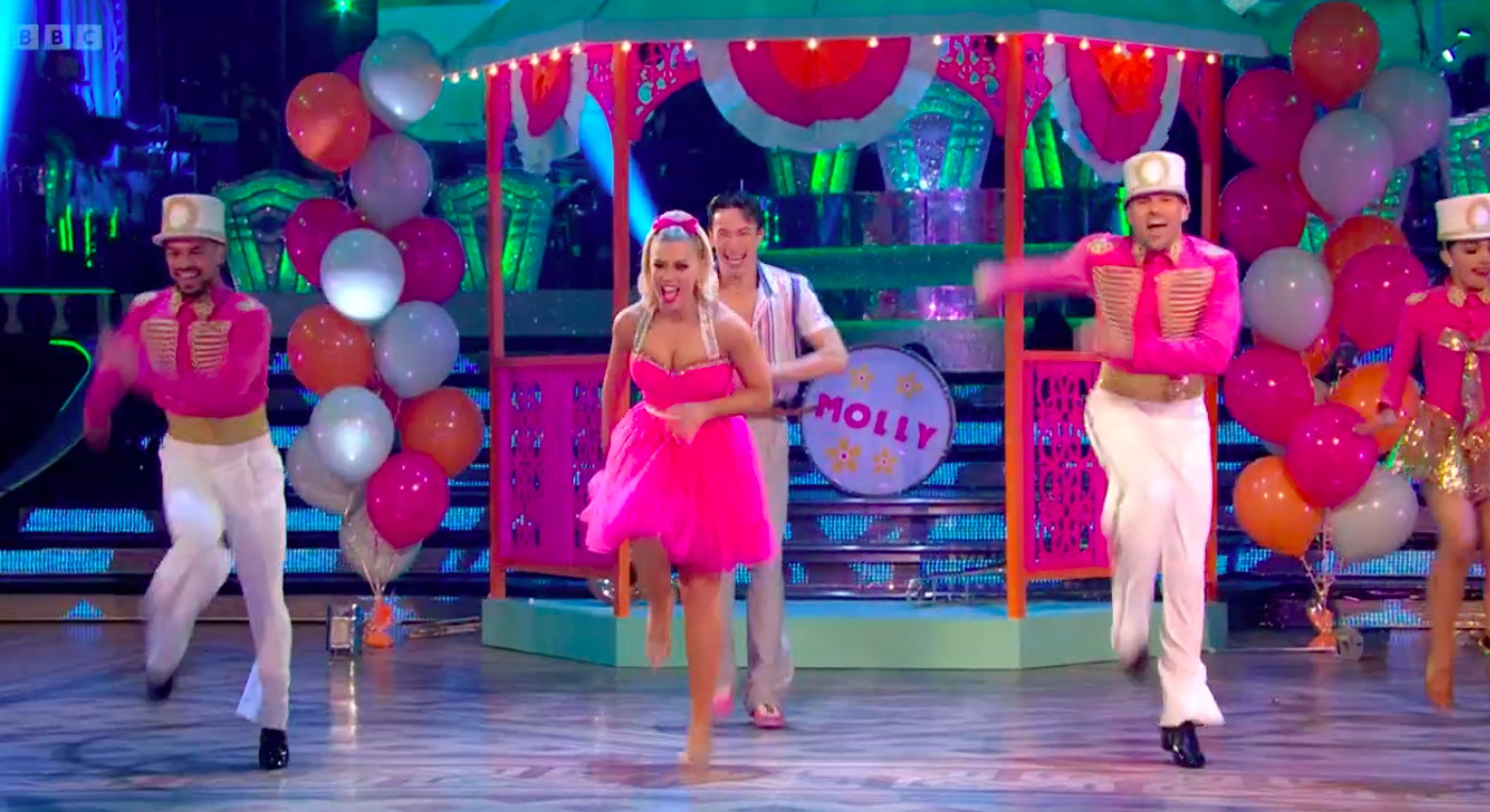 Molly Rainford dances a jive