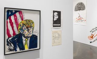 The artist reflects on America's political currents in his work