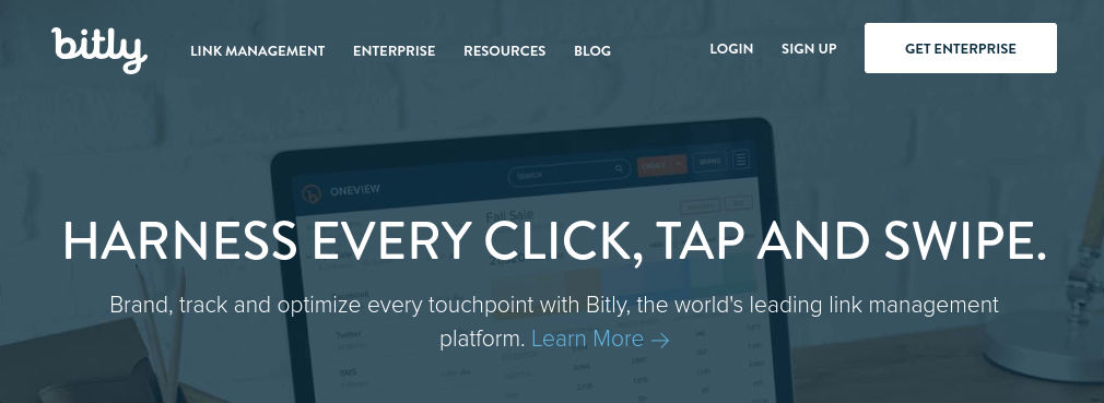 Bit.ly homepage