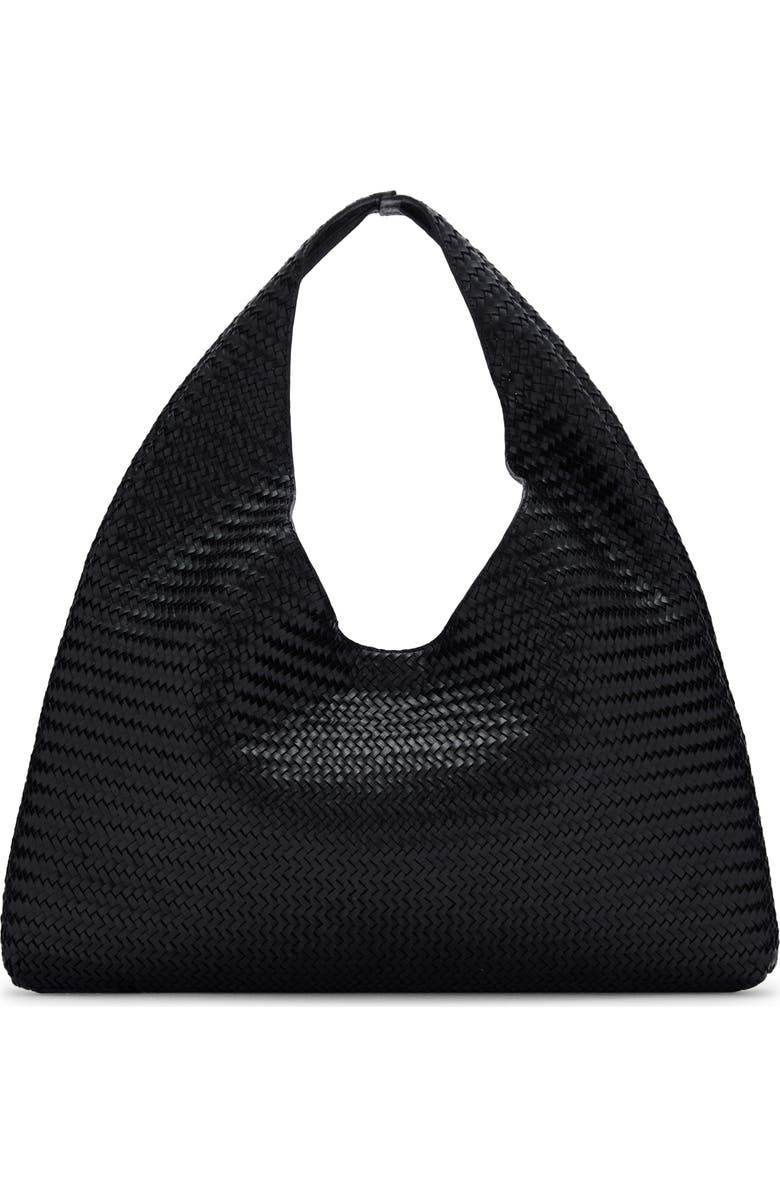 Large Braided Leather Shoulder Bag