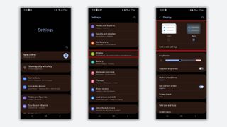 turning on dark mode android