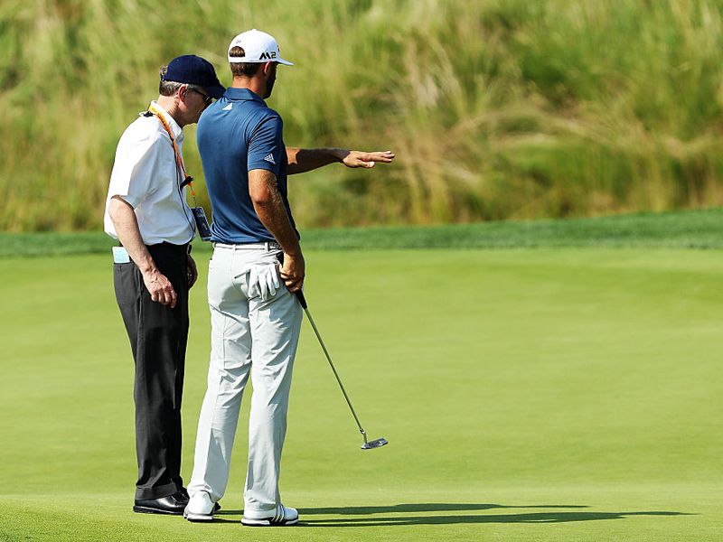 Dustin Johnson&#039;s ball moving