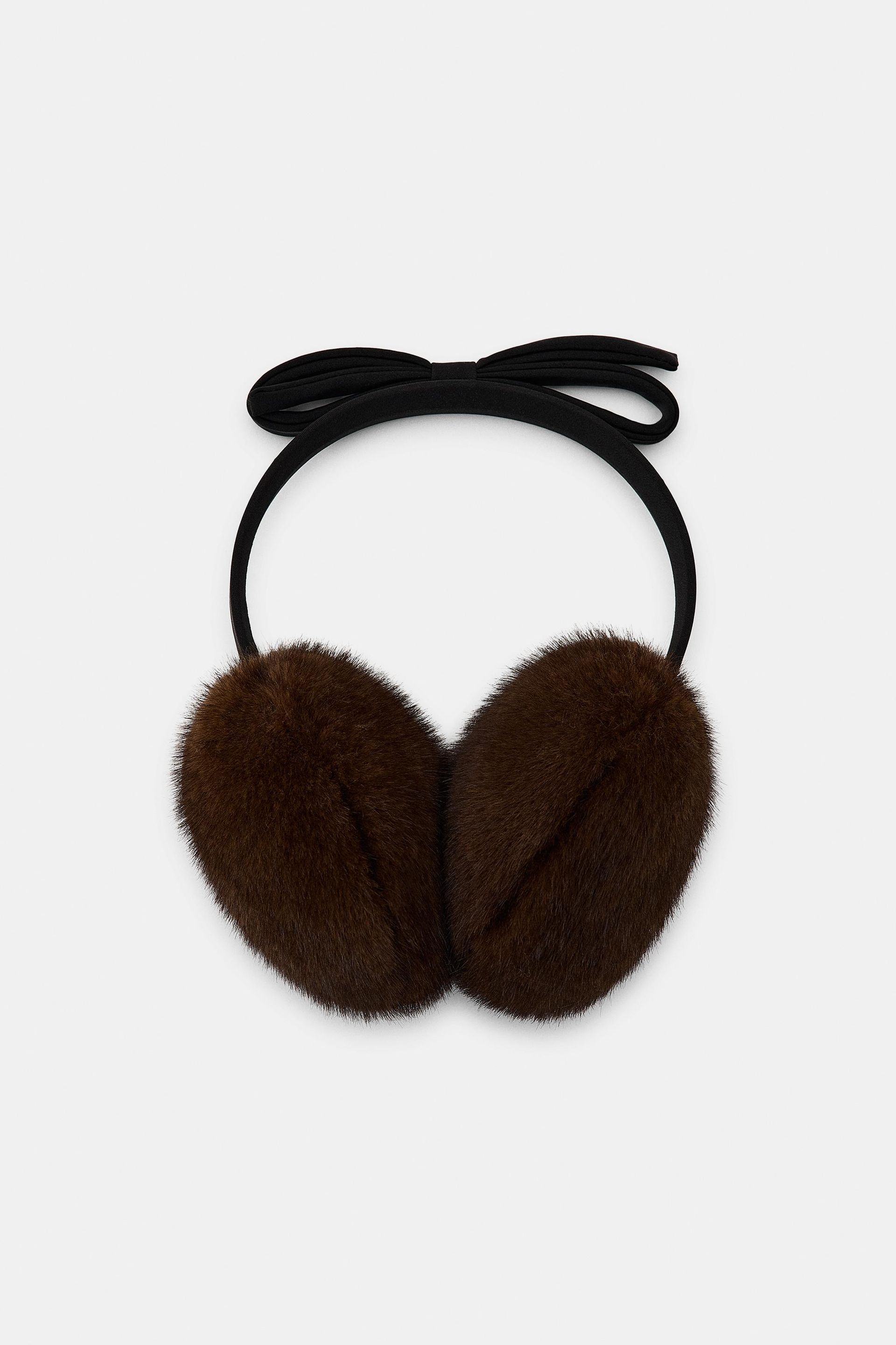 Faux Fur Bow Earmuffs