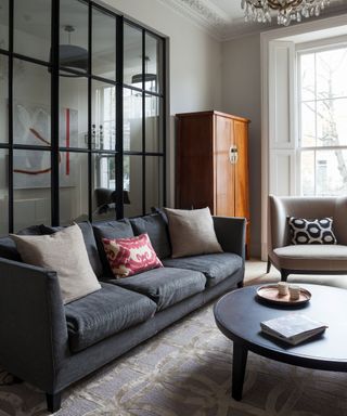 Living room corner ideas with freestanding furniture
