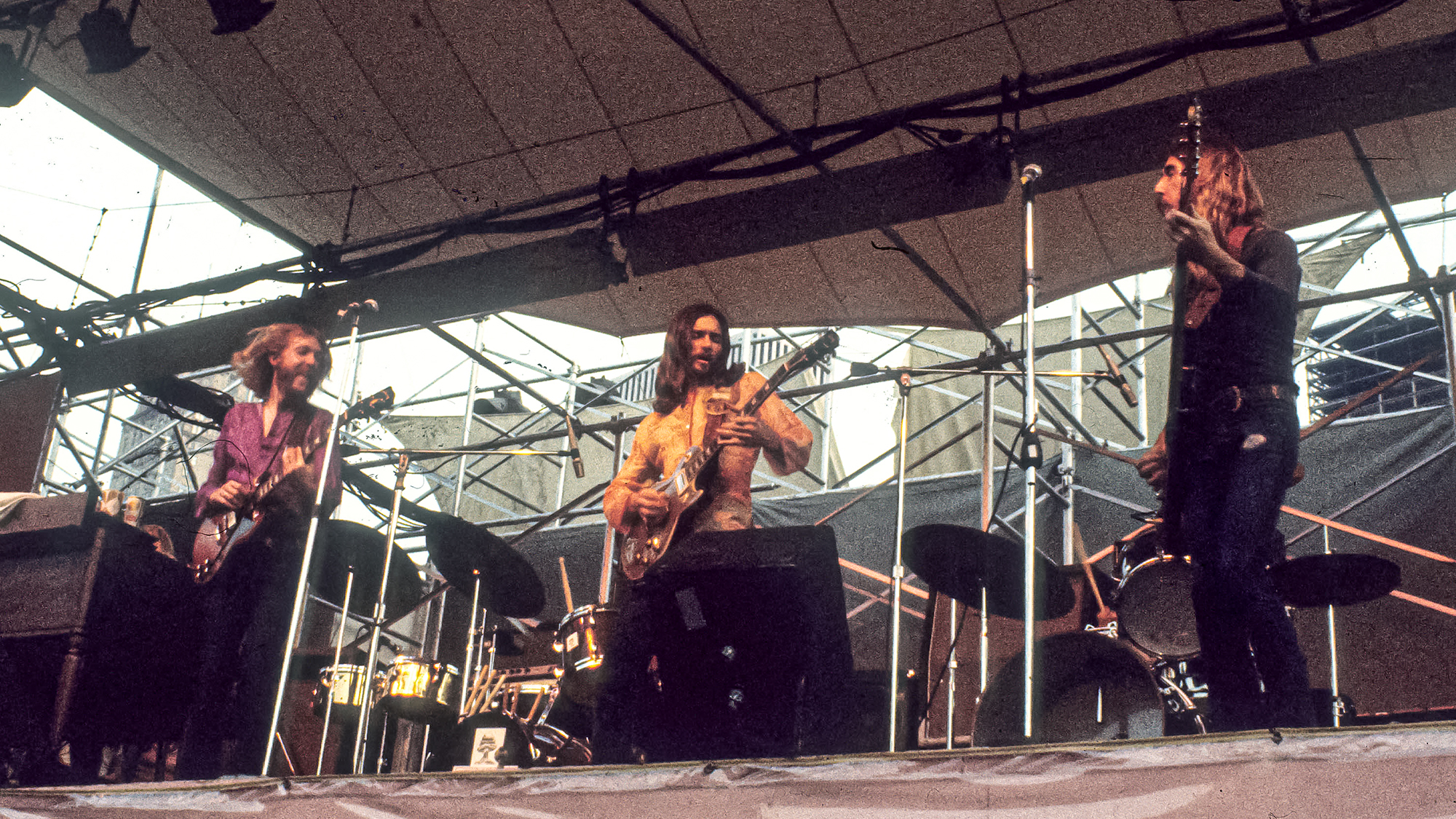 THE ALLMAN BROTHERS perform at the Schaefer Music Festival in New York's Central Park, 21 July 1971