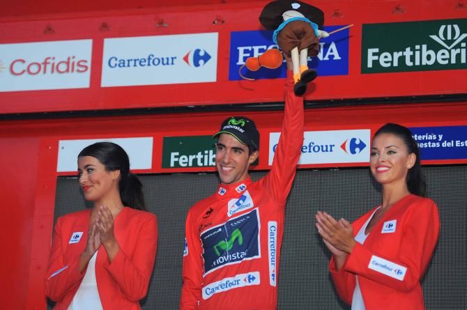 The first Vuelta a Espa&ntilde;a leader Jonathan Castroviejo