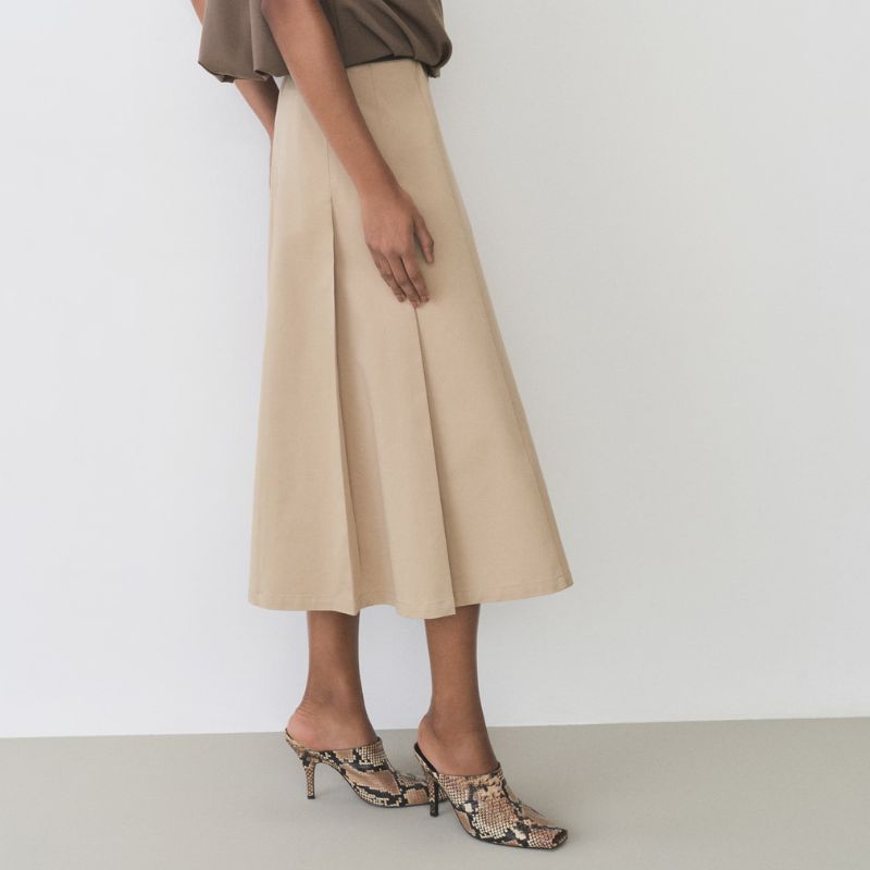 Image of soft brown skirt