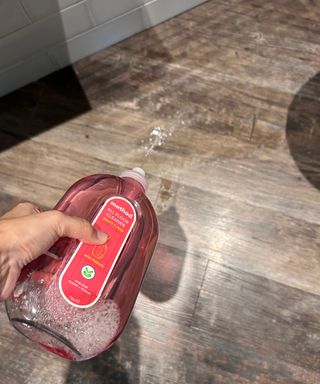 Dark wooden floors after using Method Floor Cleaner