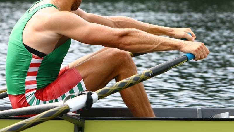 rower in a muscle