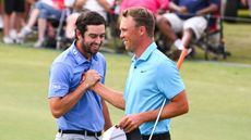 Nick Hardy and Davis Riley celebrate winning the Zurich Classic of New Orleans