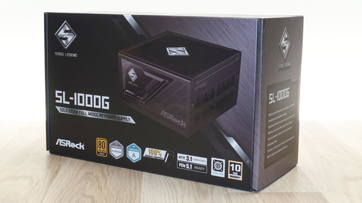 Alimentatore PC ASRock Steel Legend SL-1000G – 1000W, ATX, Modulare, Certificazione Gold (Nero) - 2
