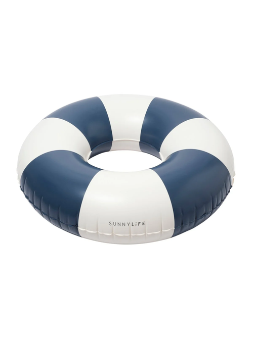 Tube Pool Ring - Navy Stripe