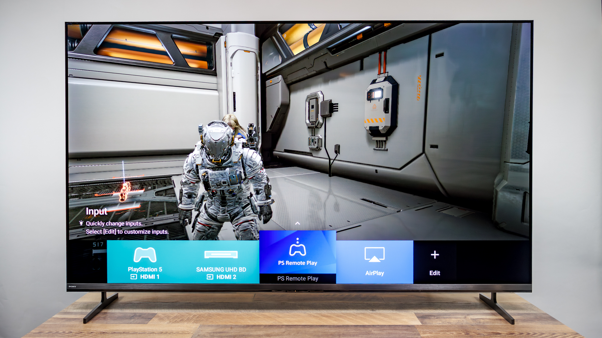 A Sony Bravia 3 II TV on a desk