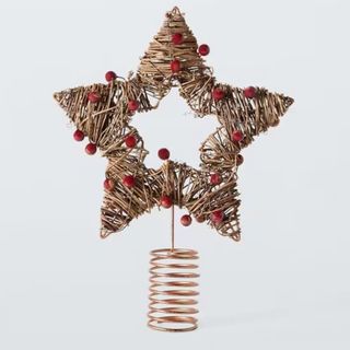 wicker star tree topper