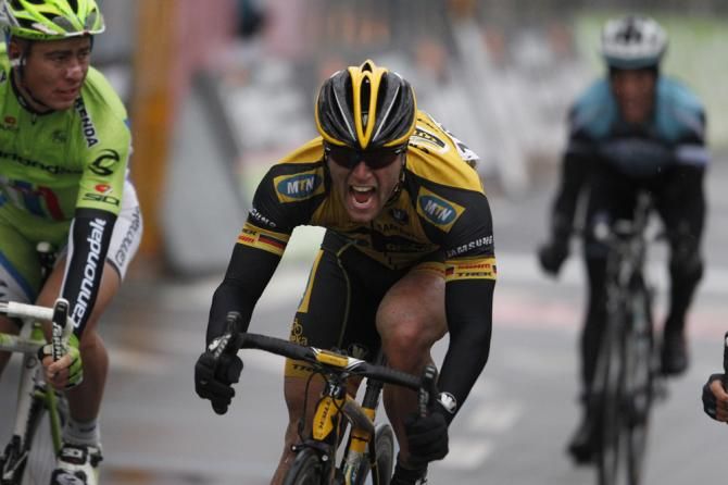 Gerald Ciolek (MTN - Qhubeka) takes the biggest win of his career in Milan-San Remo