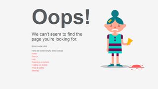 Oops! is used by many websites. Credit: Airbnb