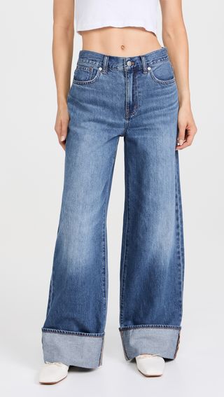 Cuffed Superwide Jeans