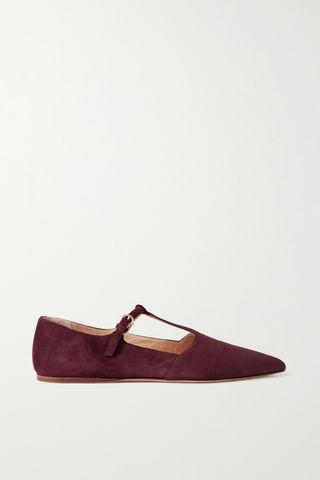 Lola suede point-toe flats