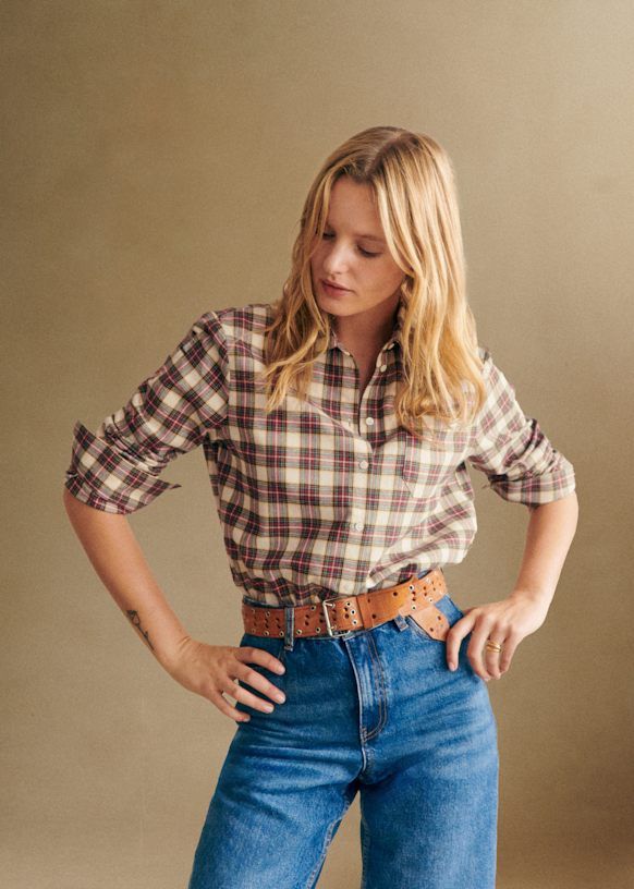 Tomboy Shirt - British Checks - Organic Cotton - Organic Textile - Sézane