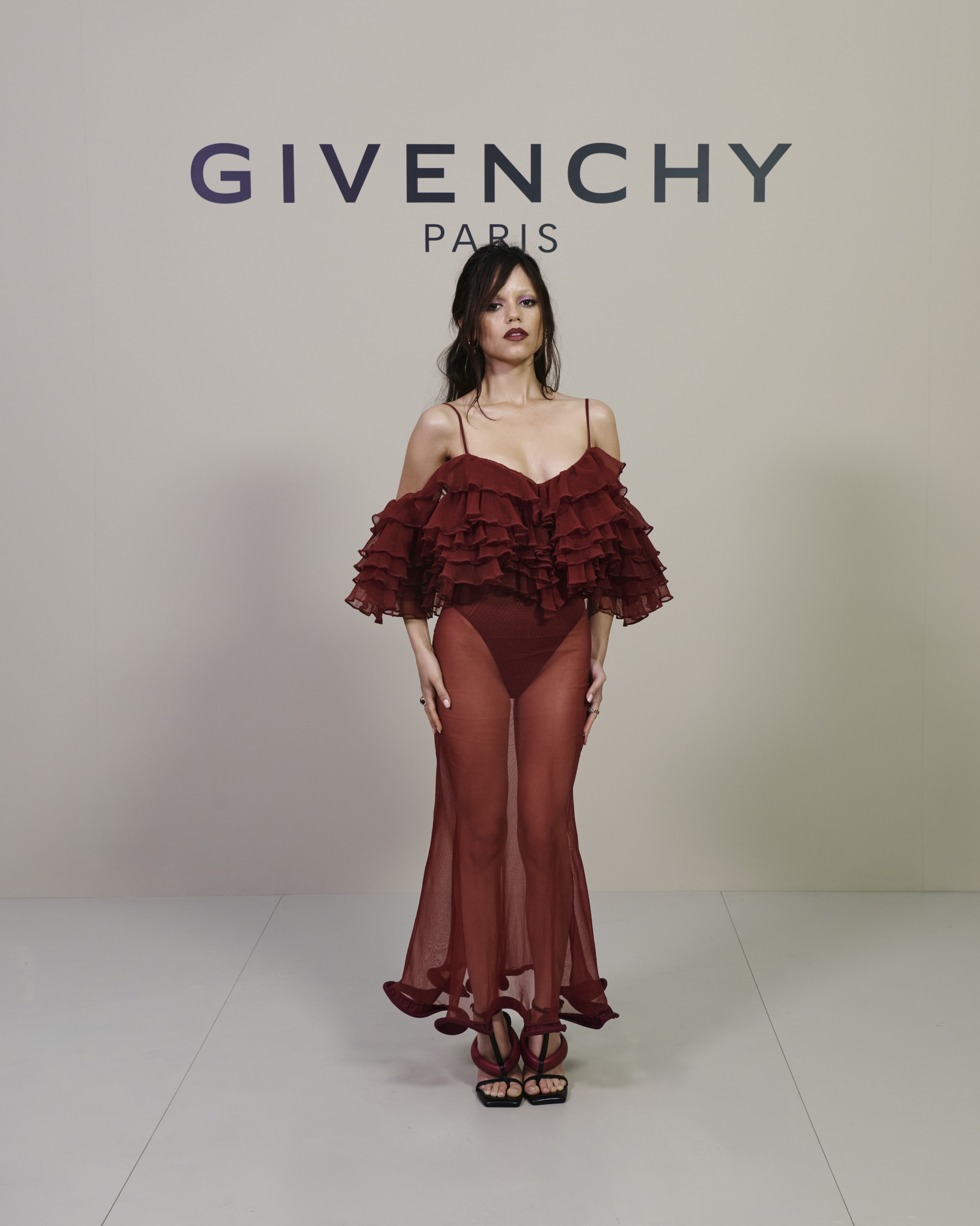 celebrities arrive at the Givenchy spring 2026 runway show during Paris Fashion Week