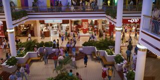 The interior of Starcourt Mall in Stranger Things