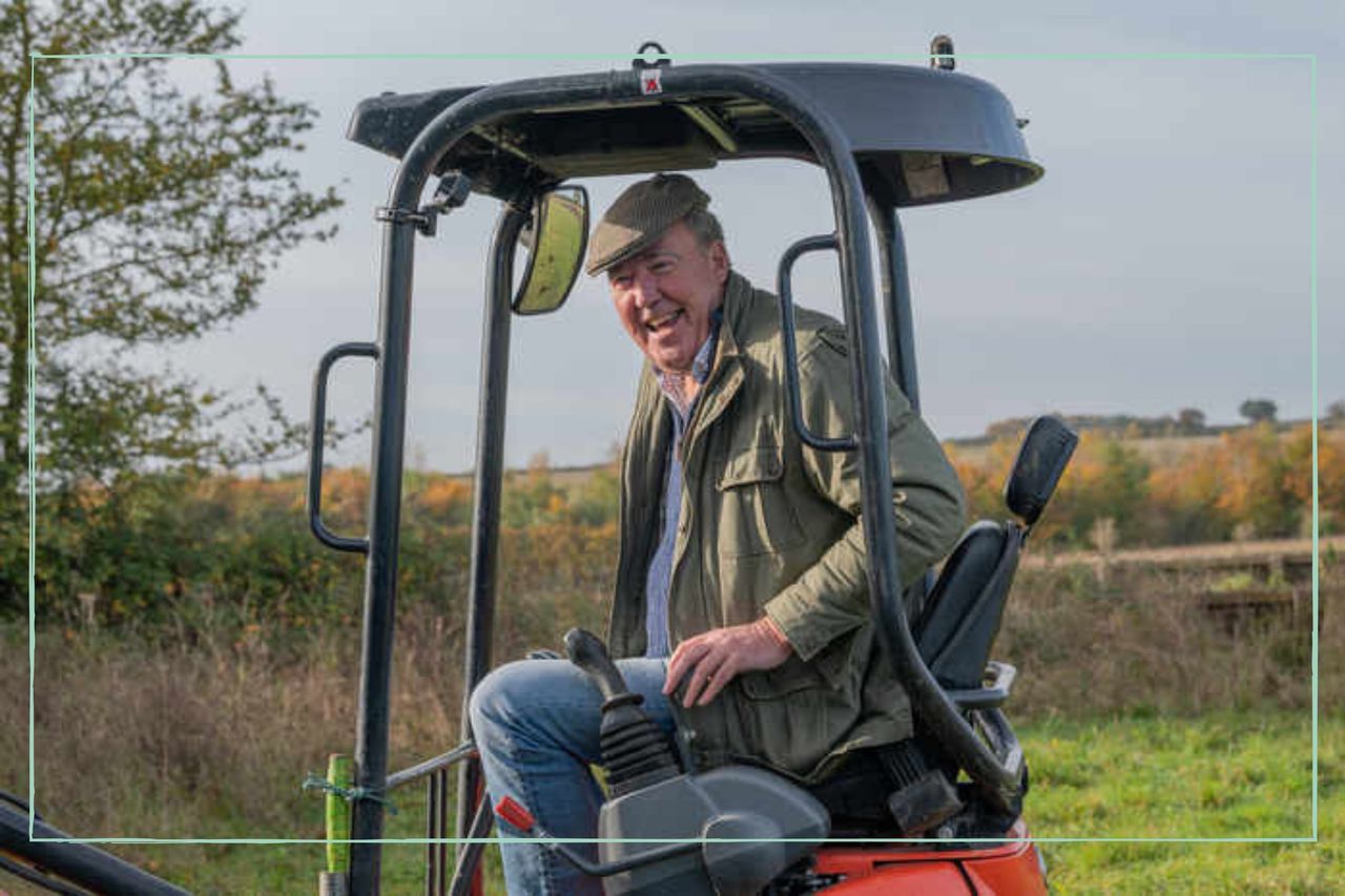 a close up of Jeremy Clarkson in a tractor in a still from Clarkson&#039;s Farm season 2