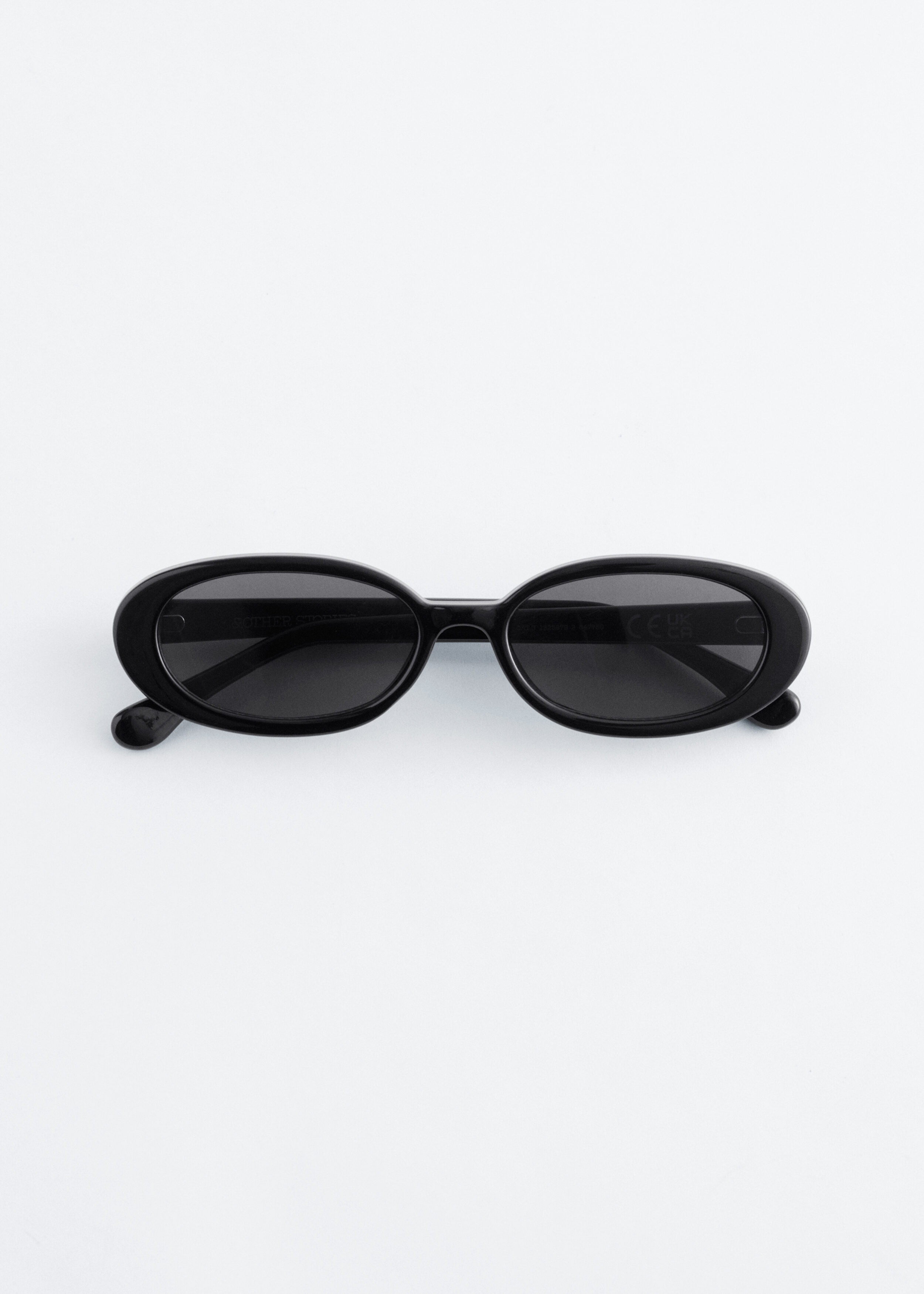 Slim Oval-Frame Sunglasses