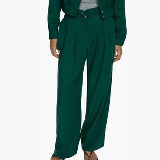 Green trousers from Mango