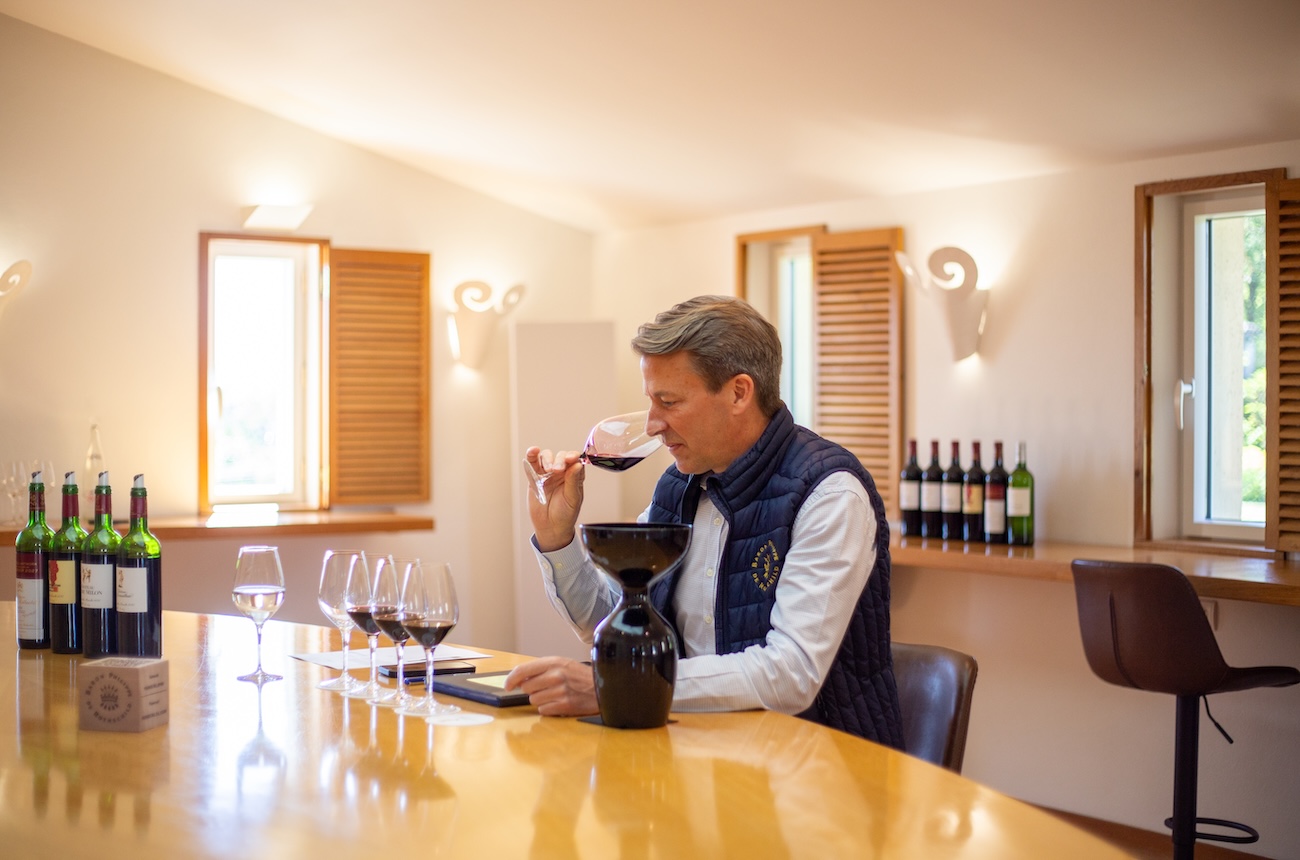 Jean-Emmanuel Danjoy tasting wine
