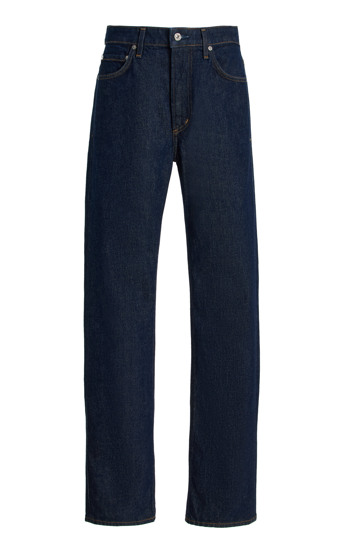 Zurie Stretch High-Rise Straight-Leg Jeans