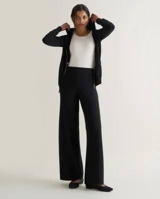 RISE & FALL, Finest Cashmere Wide-Leg Trousers