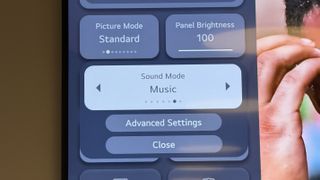 LG C5 OLED sound modes