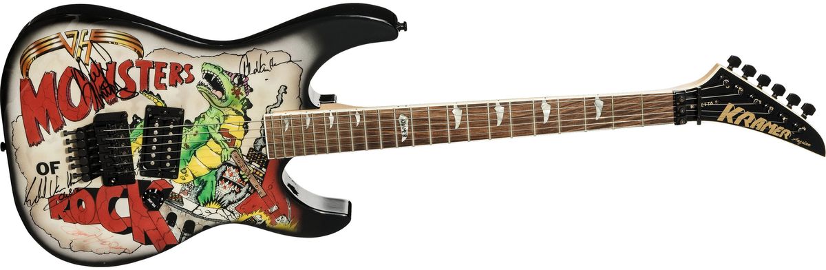 Van Halen Signed circa 1988 Kramer Baretta Monsters Of Rock