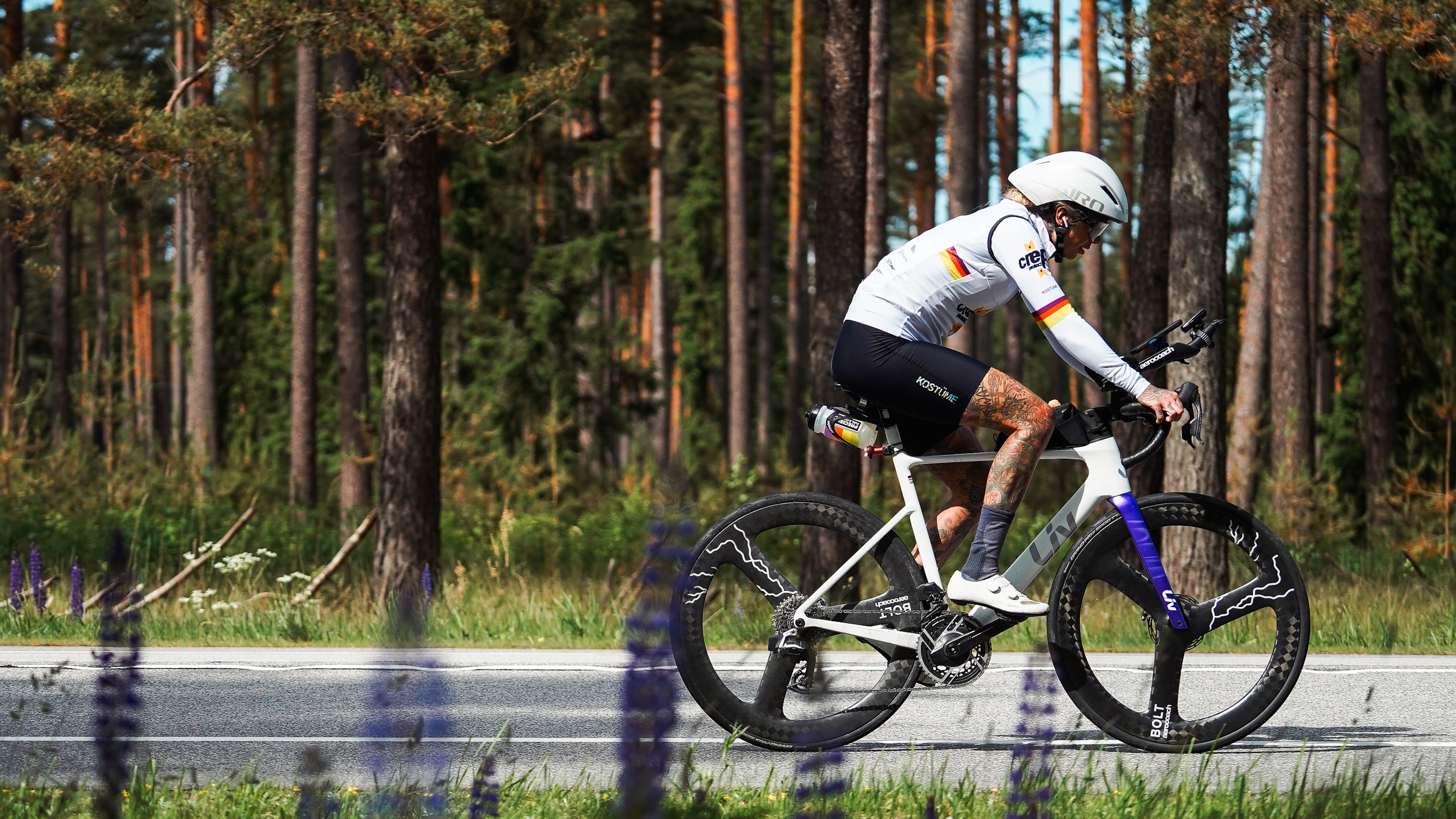 Sarah Ruggins during her ride
