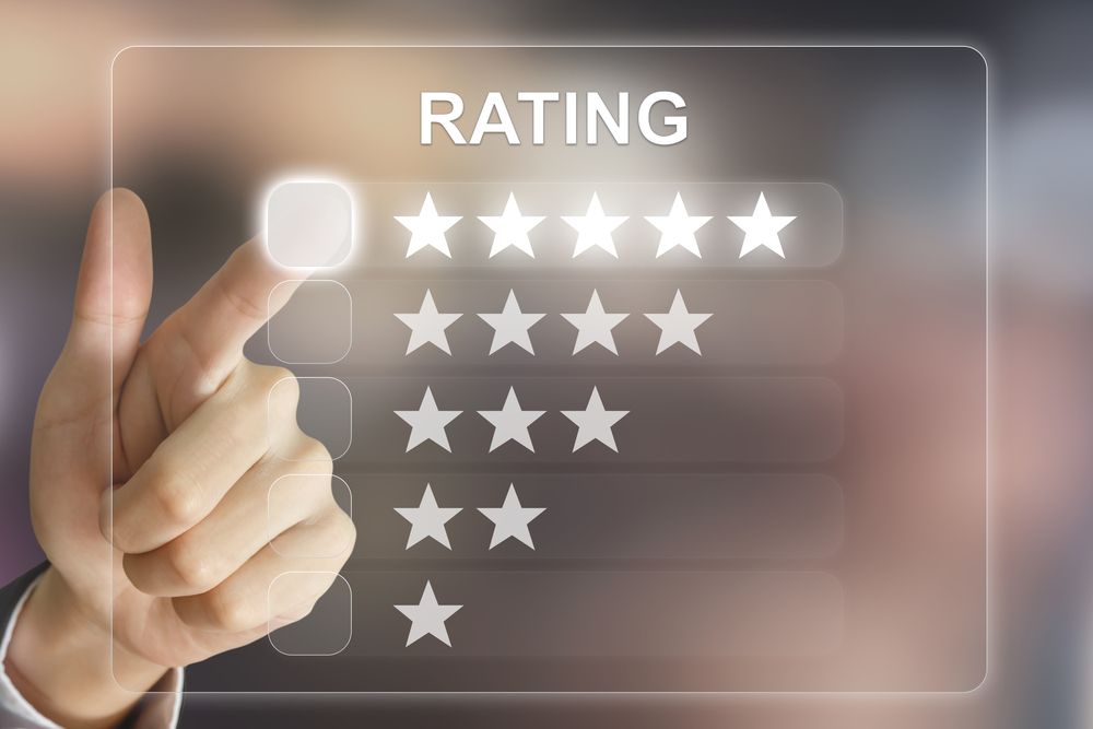 online rating, rating, five stars, review