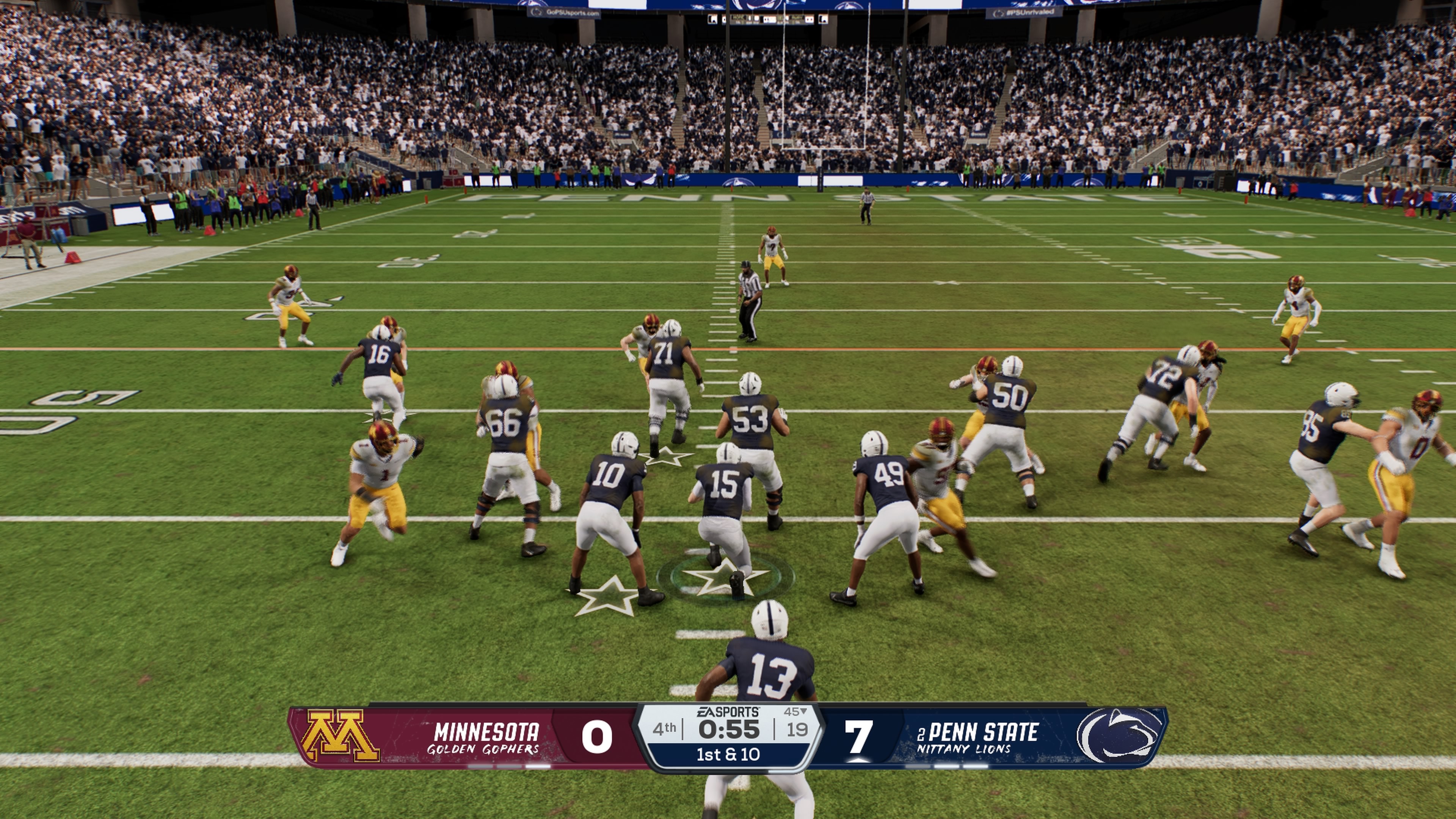Penn State vs Minnesota in College Football 26