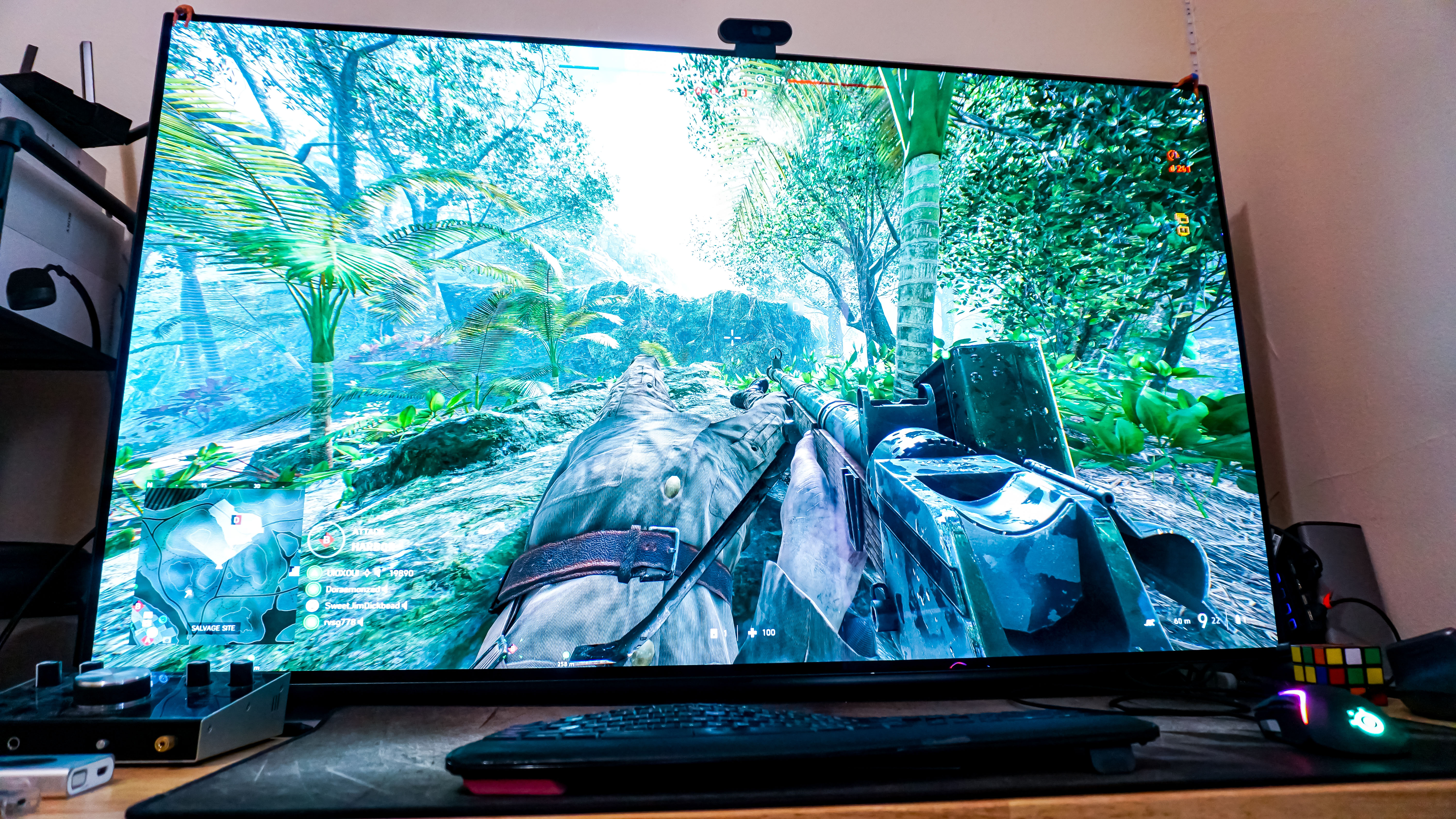 LG CX 55 as a computer monitor instead of a TV. Playing Battlefield V
